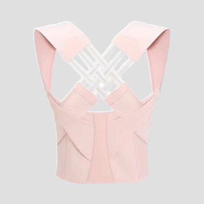 Adjustable Posture Corrector Back Brace - Pink
