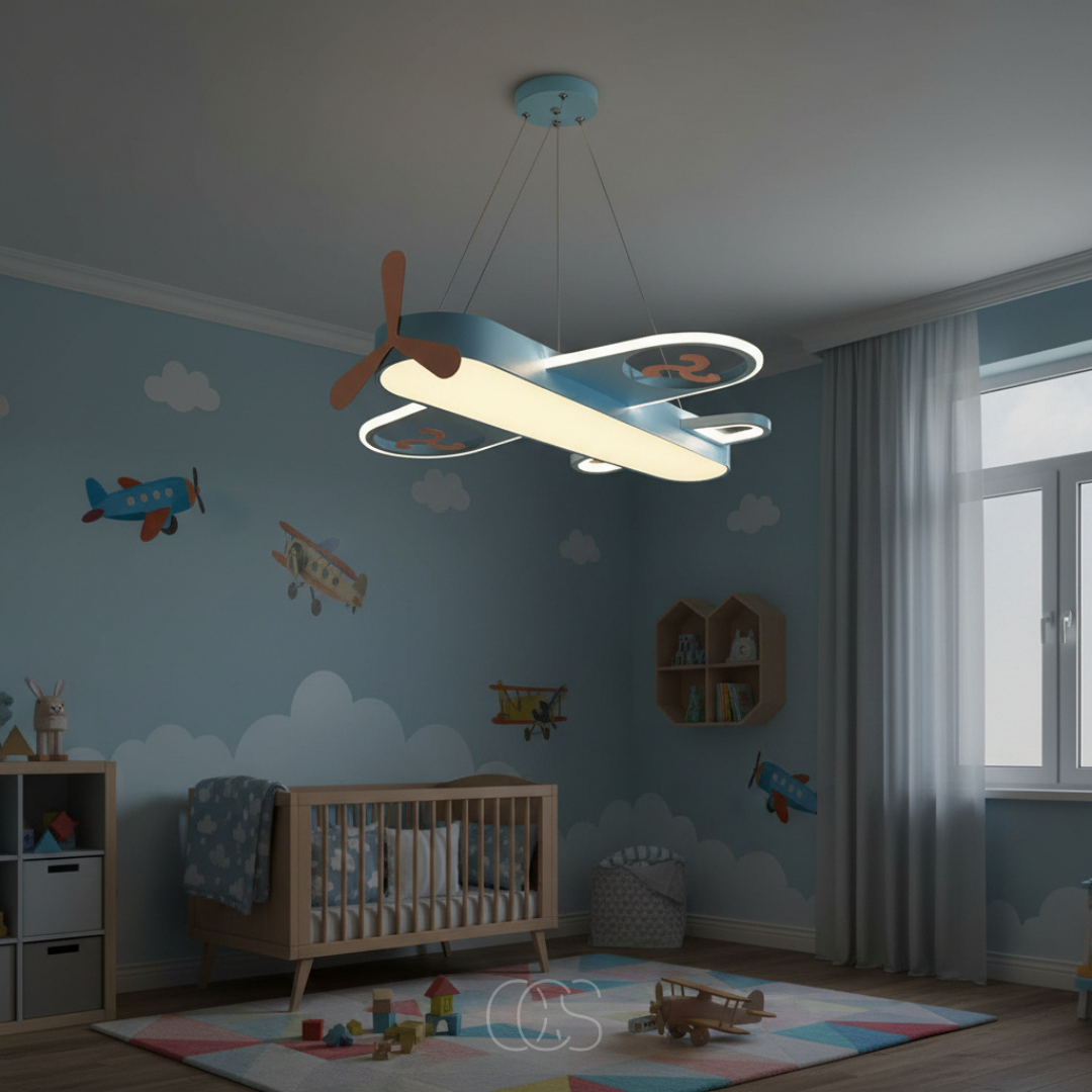 Airplane Kids Room Pendant Light