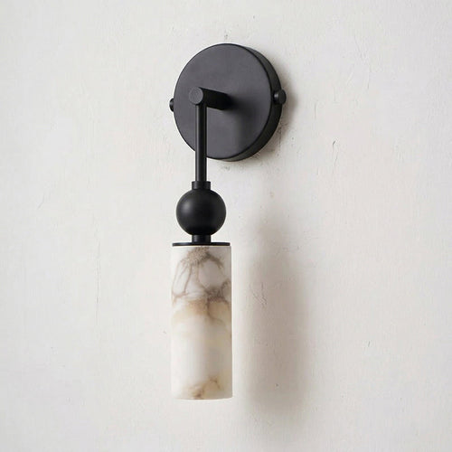 Alabaster-Look Double Wall Sconce