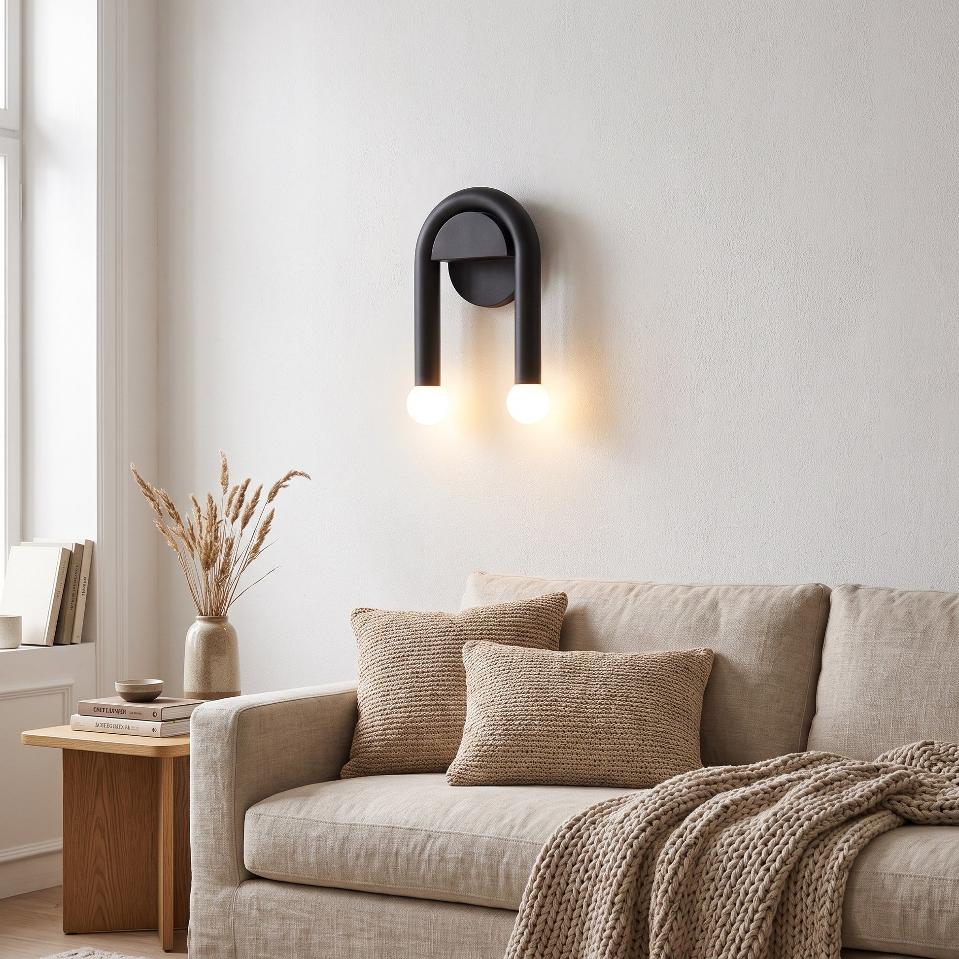 Arch Shape Hardwired Wall Sconce