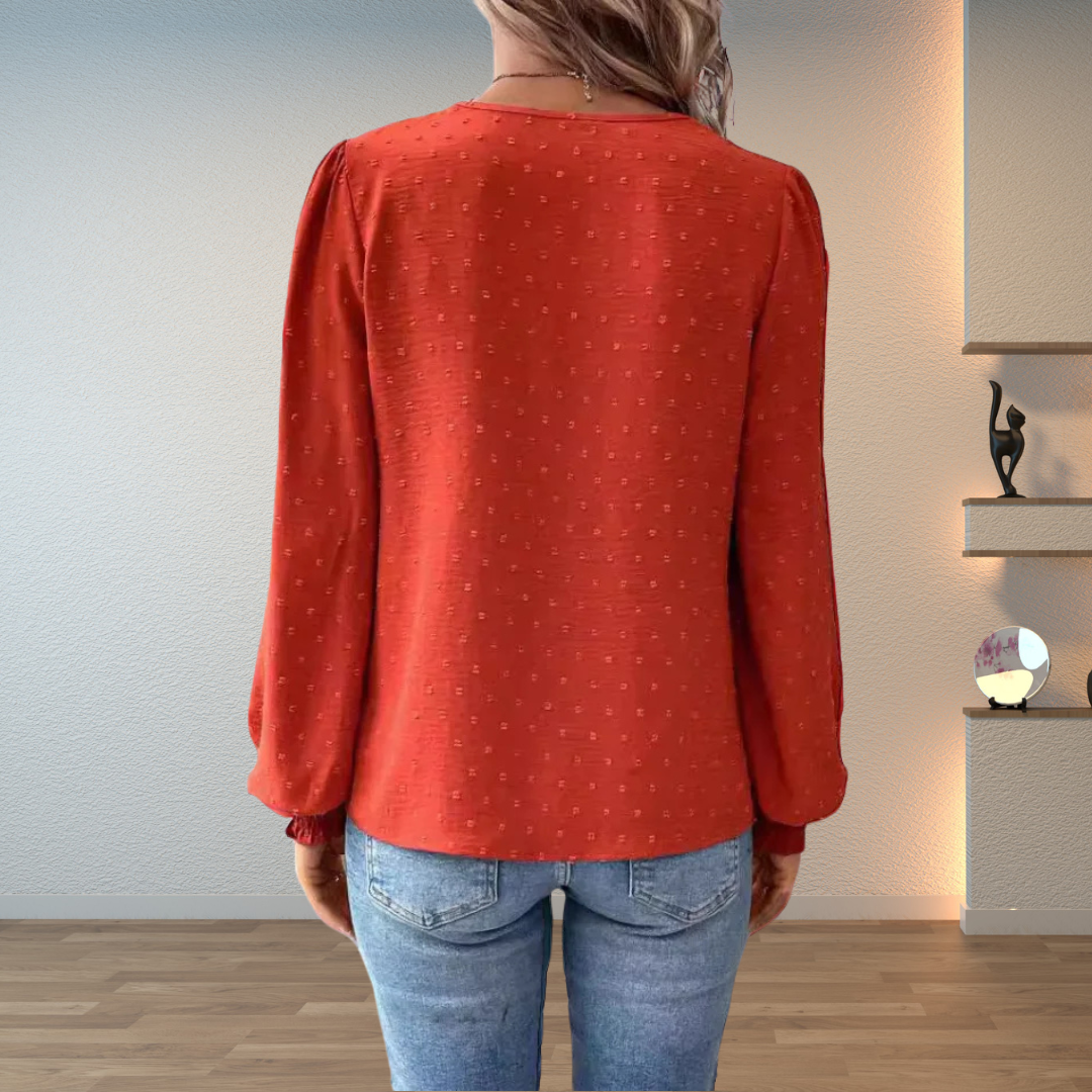 Aurélie Lace-Yoke Blouse