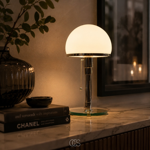 Bauhaus Glass Dome Table Lamp