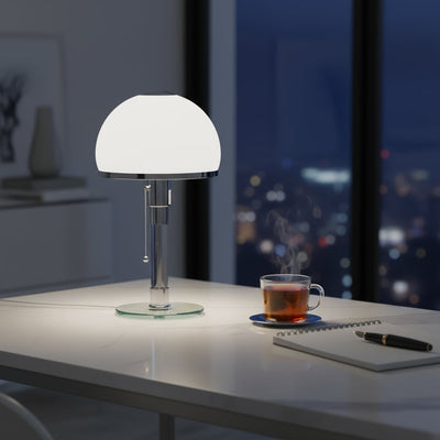 Bauhaus Glass Dome Table Lamp