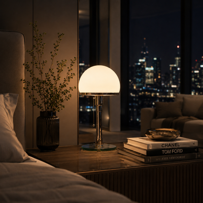 Bauhaus Glass Dome Table Lamp