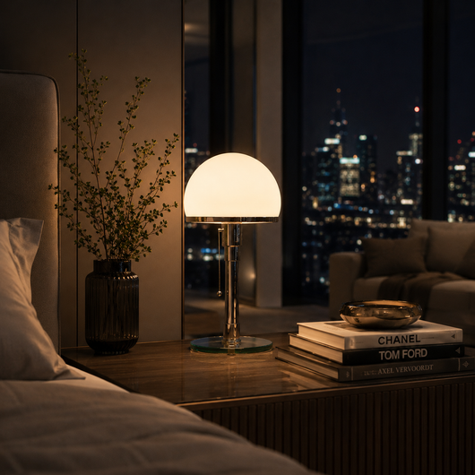 Bauhaus Glass Dome Table Lamp