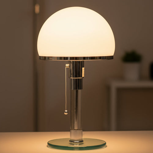 Bauhaus Glass Dome Table Lamp