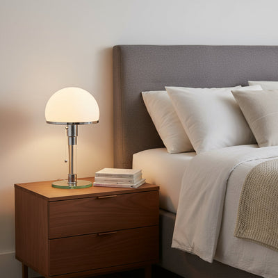 Bauhaus Glass Dome Table Lamp