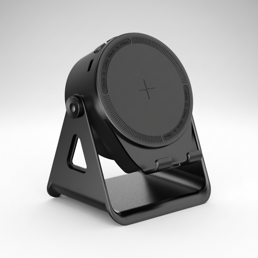 Bluetooth Speaker and Wireless Charging Phone Stand - Black