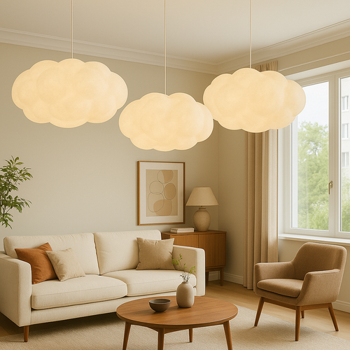 Cloud-Shaped Pendant Light
