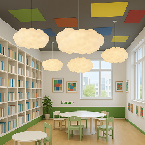 Cloud-Shaped Pendant Light
