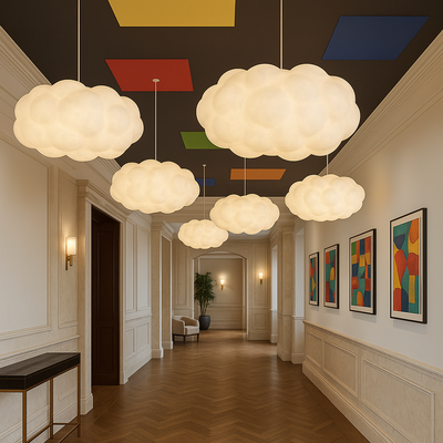 Cloud-Shaped Pendant Light