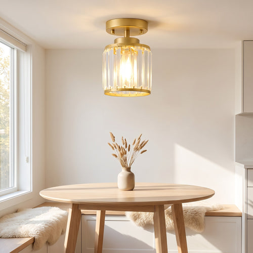 Crystal Flush Mount Ceiling Light