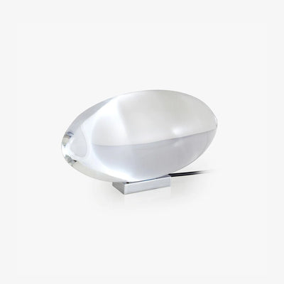 Crystal Glass Oval LED Table Lamp