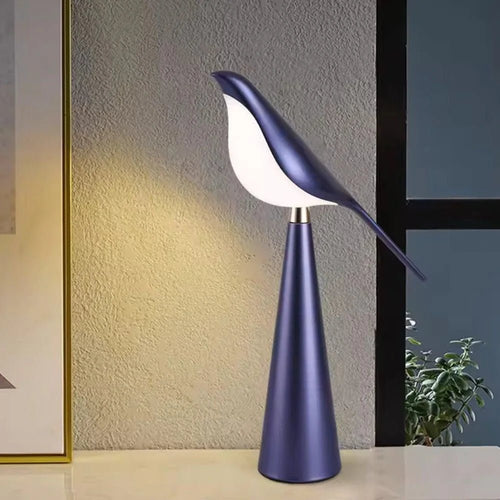 Dimmable Bird Table Lamp with Rotatable Head
