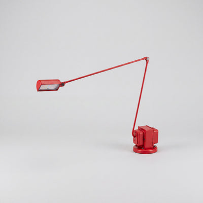 Dimmable Dual-Color LED Desk Lamp - Red