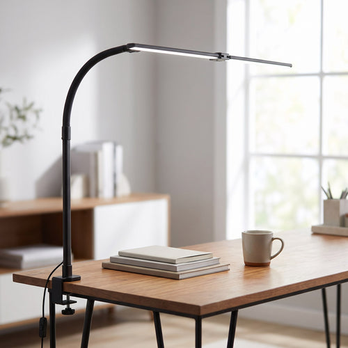 Dimmable Gooseneck Clamp Desk Lamp