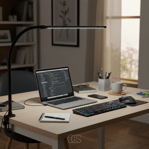 Dimmable Gooseneck Clamp Desk Lamp