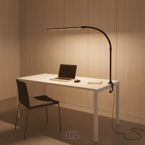 Dimmable Gooseneck Clamp Desk Lamp