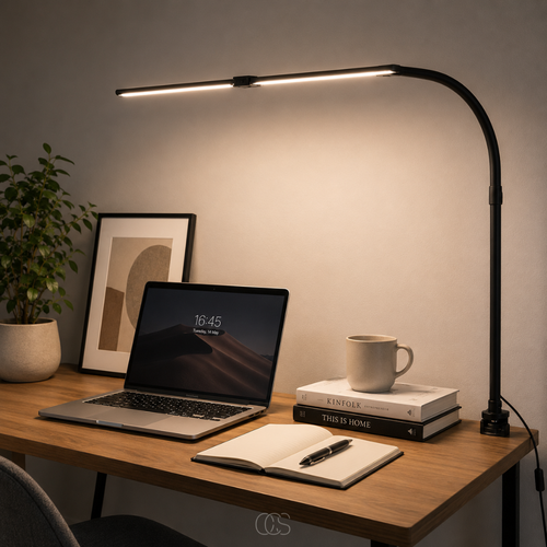 Dimmable Gooseneck Clamp Desk Lamp