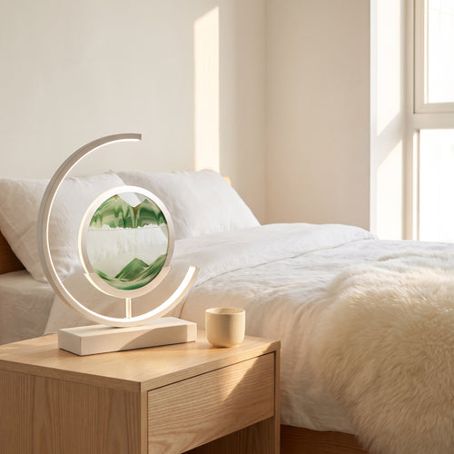Dimmable LED Sand Art Table Lamp