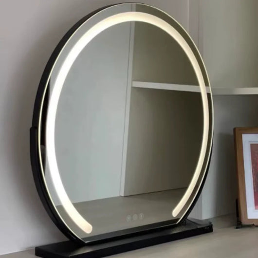 Dimmable LED Vanity Mirror with 3 Lighting Modes - Black