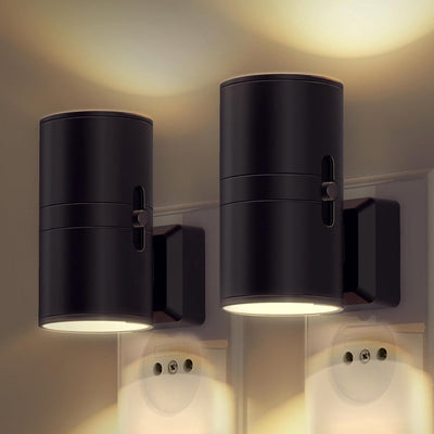 Dimmable Plug-In Night Light Wall Sconce