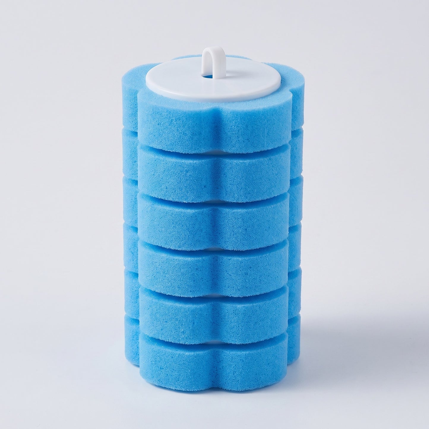 Disposable Sponge Head Toilet Brush with Storage Caddy - Blue / 6-Pack Refill Only