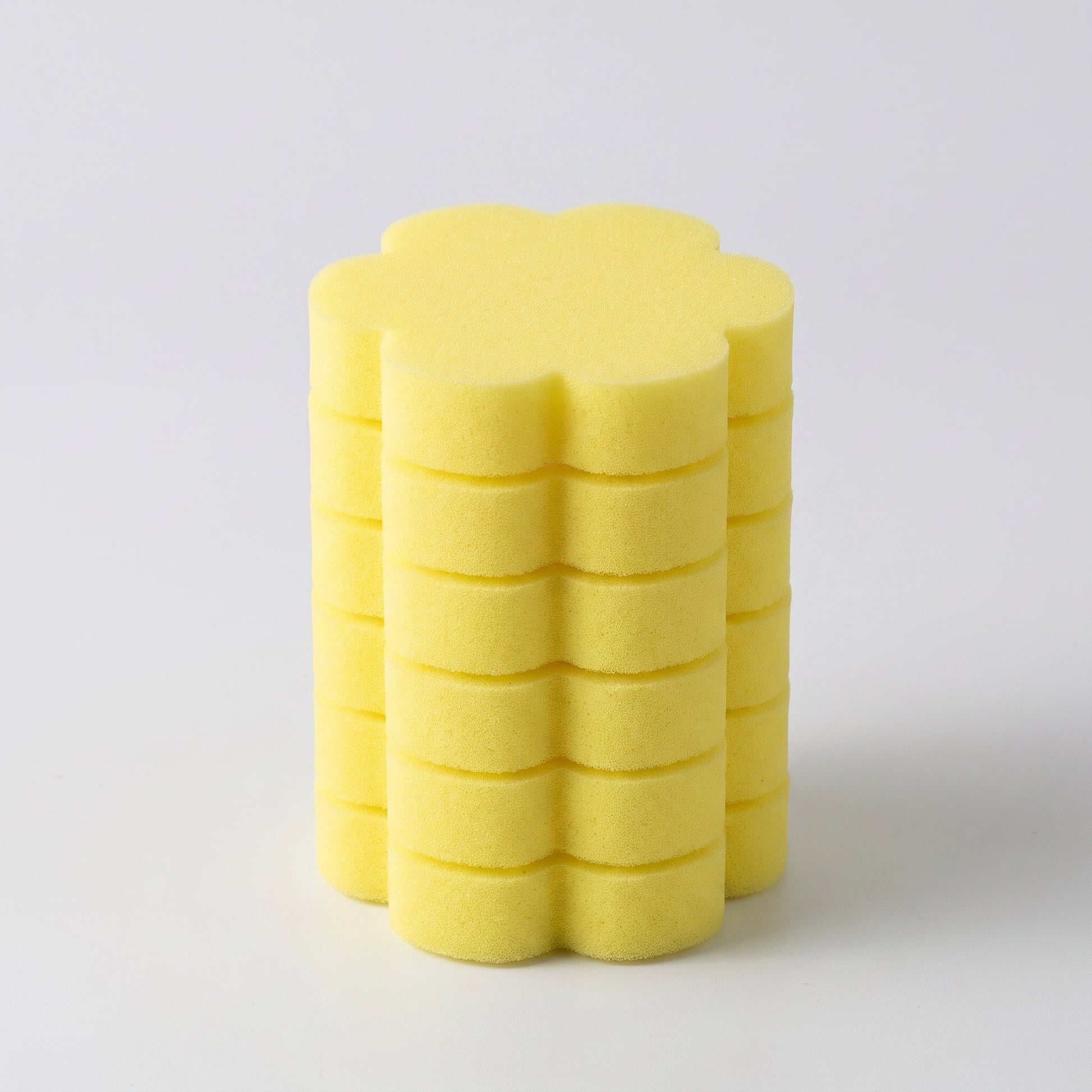 Disposable Sponge Head Toilet Brush with Storage Caddy - Yellow / 6-Pack Refill Only