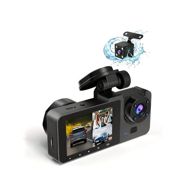 Dual Lens 1080P Dash Cam with Parking Monitor