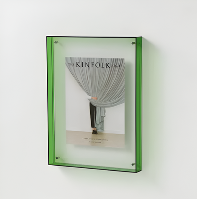 Floating Magnetic Acrylic Photo Frame - Green