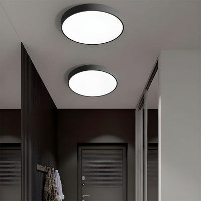 Flush Mount Round LED Ceiling Light - Grey