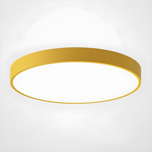 Flush Mount Round LED Ceiling Light - Yellow