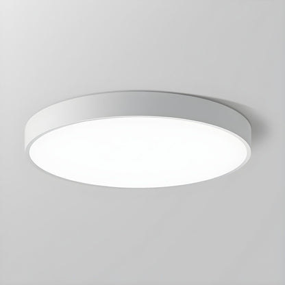 Flush Mount Round LED Ceiling Light - White