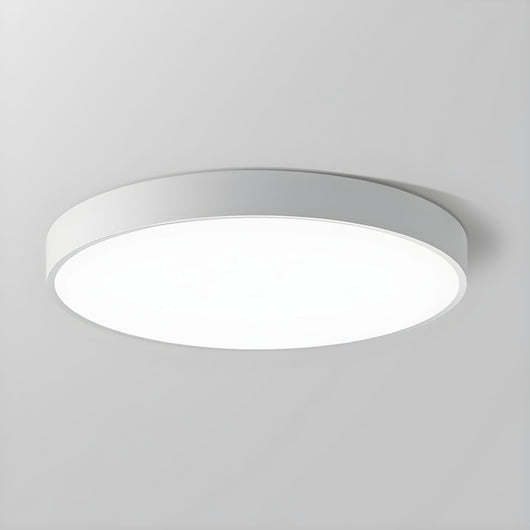 Flush Mount Round LED Ceiling Light - White