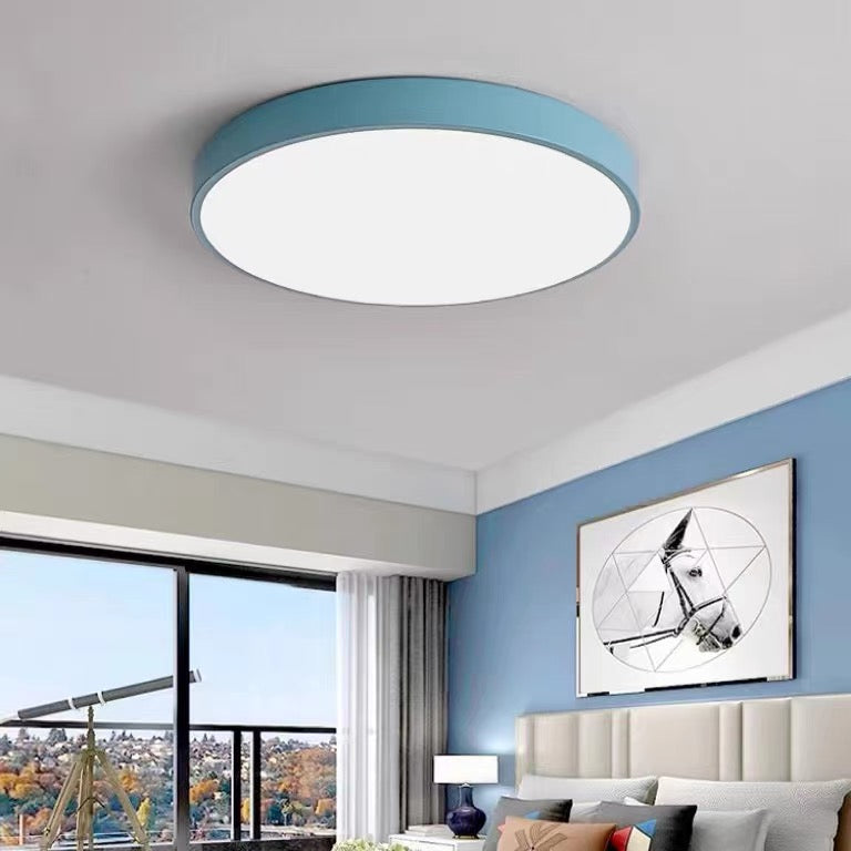Flush Mount Round LED Ceiling Light - Blue