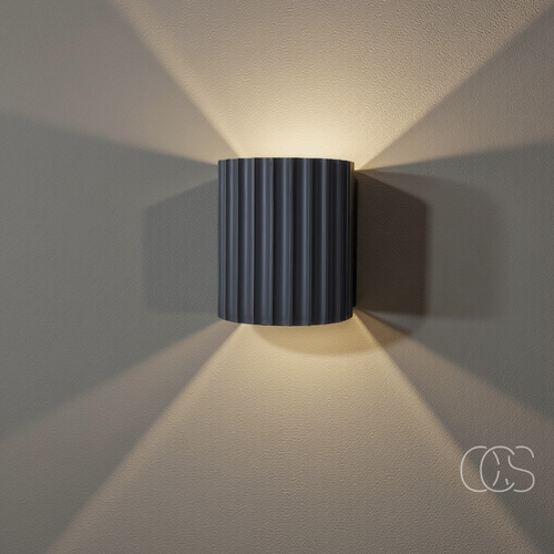 Fluted Up-Down Wall Sconce
