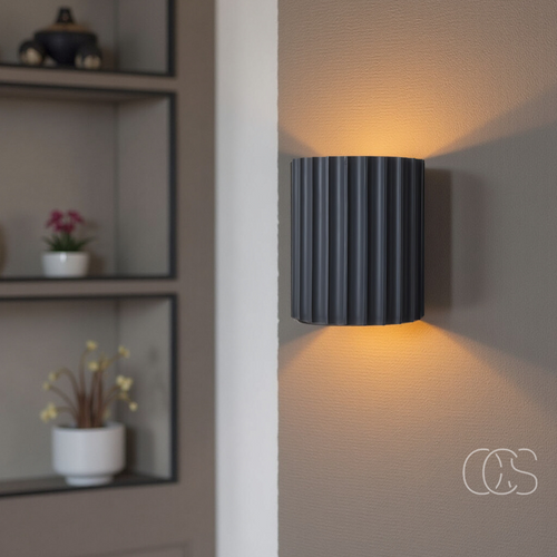 Fluted Up-Down Wall Sconce