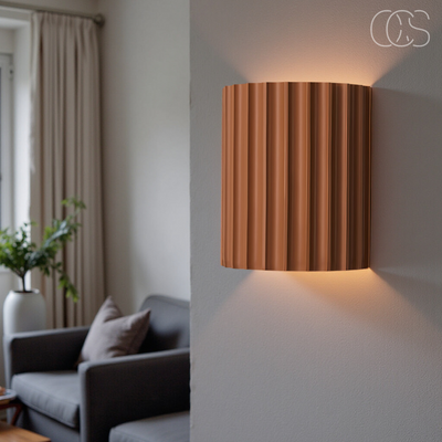 Fluted Up-Down Wall Sconce