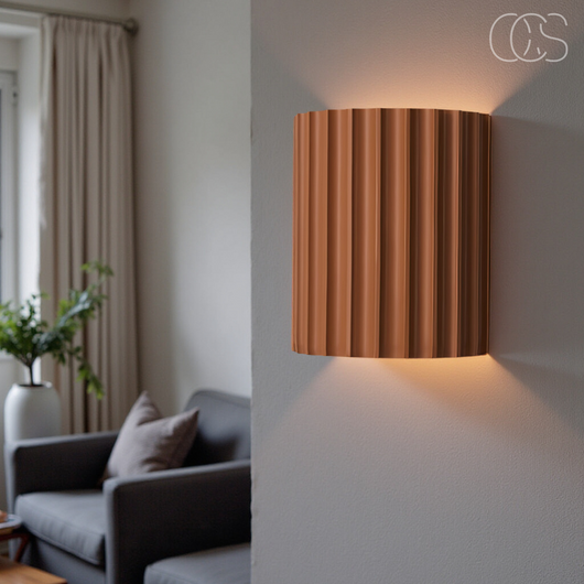Fluted Up-Down Wall Sconce