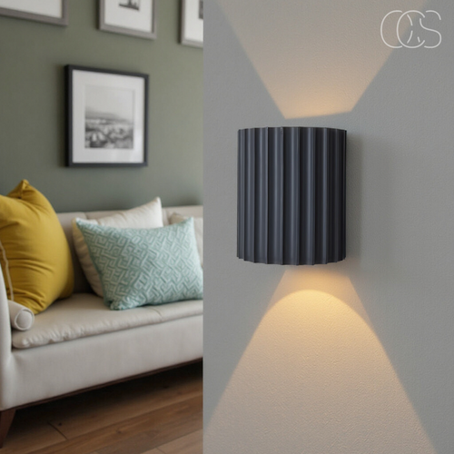 Fluted Up-Down Wall Sconce
