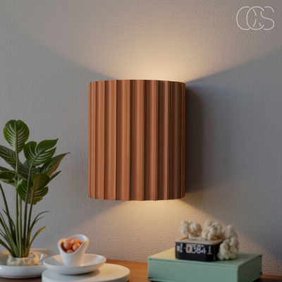 Fluted Up-Down Wall Sconce