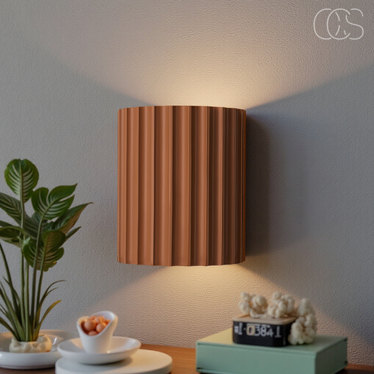 Fluted Up-Down Wall Sconce