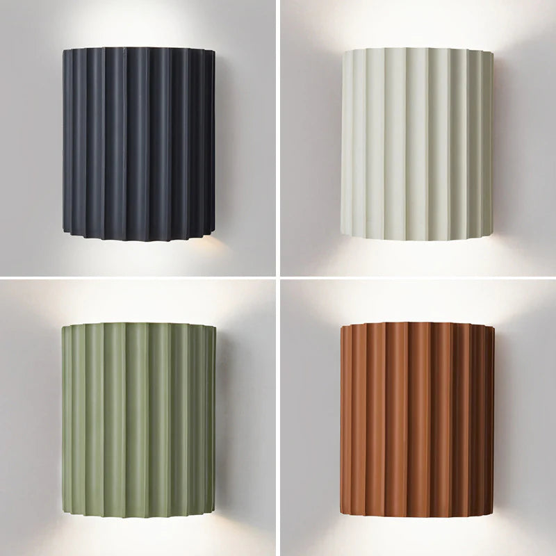 Fluted Up-Down Wall Sconce