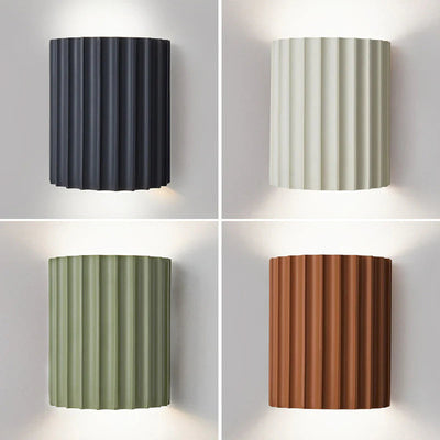 Fluted Up-Down Wall Sconce