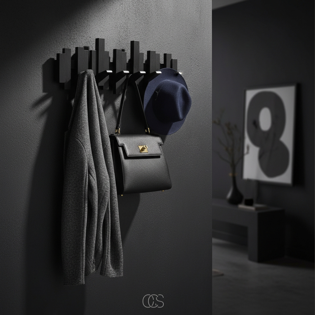 Foldable Wooden Piano Wall-Mounted Coat Rack