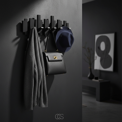 Foldable Wooden Piano Wall-Mounted Coat Rack