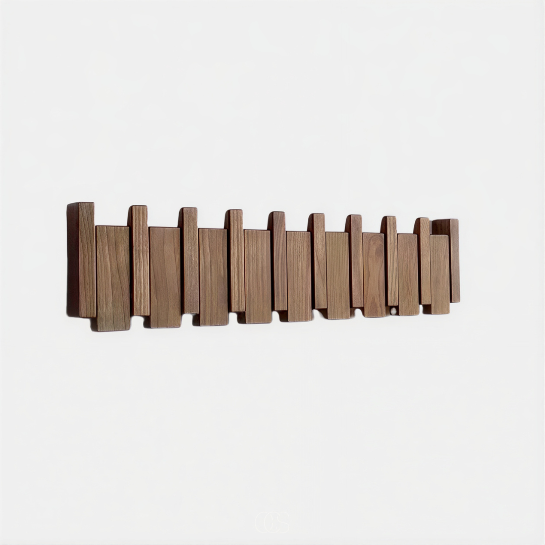 Folding Wooden Piano Wall-Mounted Coat Rack
