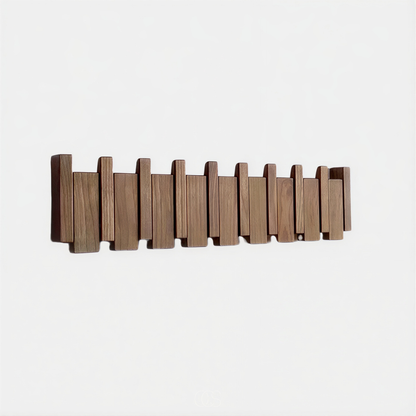 Folding Wooden Piano Wall-Mounted Coat Rack