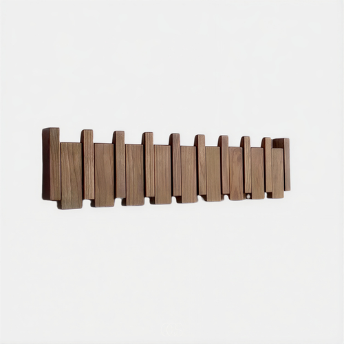 Folding Wooden Piano Wall-Mounted Coat Rack