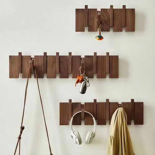 Folding Wooden Piano Wall-Mounted Coat Rack